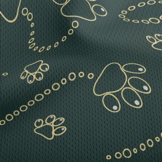 Cute Dog Footprints Athletic Mesh Flat Back