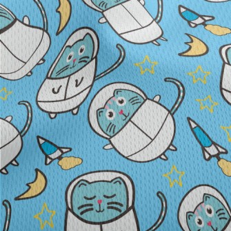 Fat Space Cat Athletic Mesh Flat Back