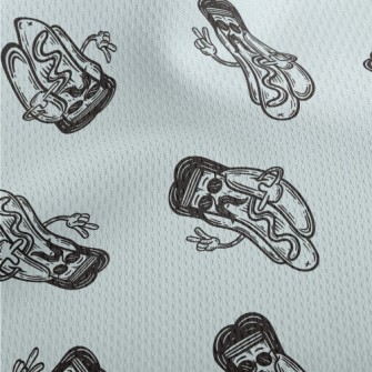 Hot Dog Beard Athletic Mesh Flat Back