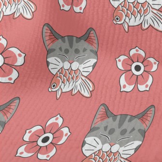 Patterned Cat Koi Terry