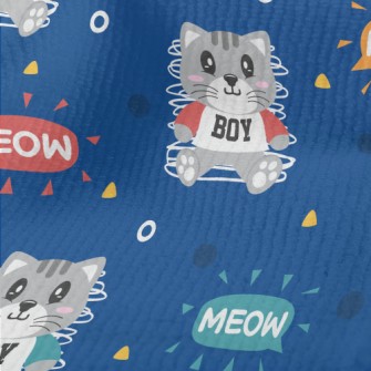 Sports Little Gray Cat Terry