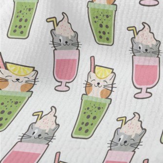 Big Head Cat Cold Drink Terry