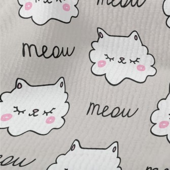 Shy Cat With Closed Eyes Terry