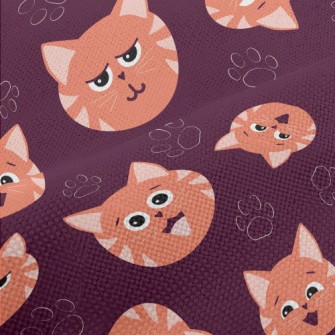 Orange Striped Cat Performance Linen