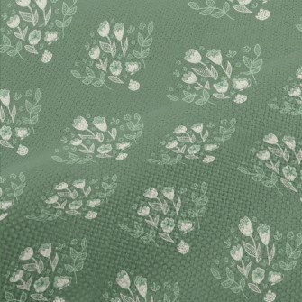 Fresh Lines And Small Flowers Performance Linen
