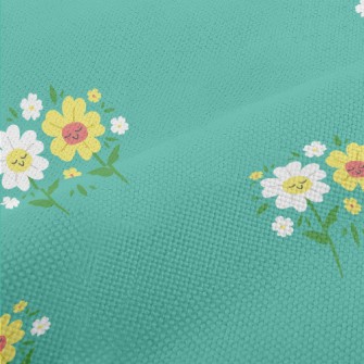Mini Flowers On The Grassland Performance Linen