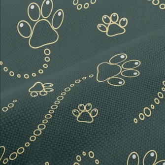 Cute Dog Footprints Performance Linen