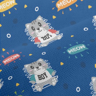 Sports Little Gray Cat Performance Linen