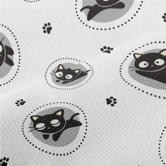 Big-eyed Black Cat Performance Linen