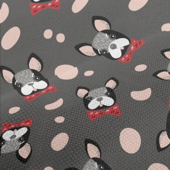 French Bulldog With Bow Tie Performance Linen