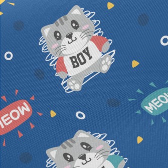 Sports Little Gray Cat Twill