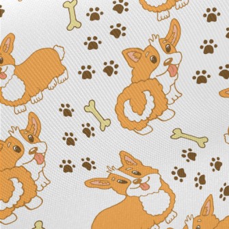 Curly Corgi Twill