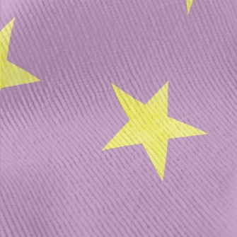 Contrast Yellow Stars Standard Corduroy