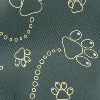 Cute Dog Footprints Standard Corduroy