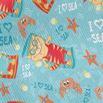 Relaxing Holiday Cat Standard Corduroy