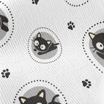 Big-eyed Black Cat Standard Corduroy
