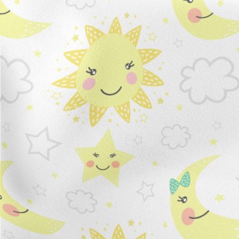 Q Version Moon, Stars And Sun Stretch Ponte
