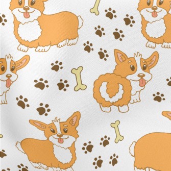 Curly Corgi Stretch Ponte