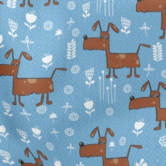 Cartoon Style Puppy Stretch Ponte