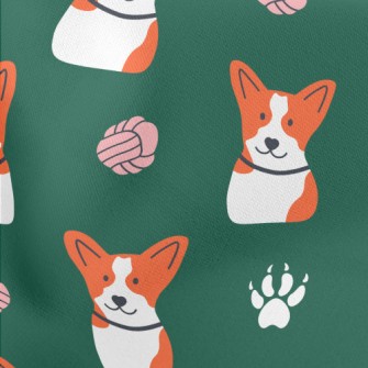 Dai Dai Corgi Yarn Stretch Ponte
