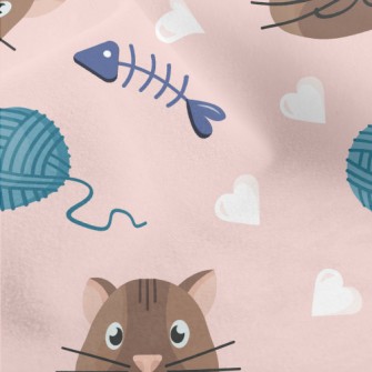 Kitten Fish Bone Yarn Micro Fleece