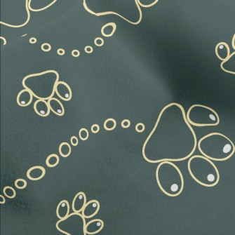 Cute Dog Footprints Micro Fleece
