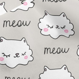 Shy Cat With Closed Eyes Micro Fleece