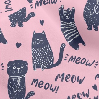 Cat With Changing Expressions Micro Fleece