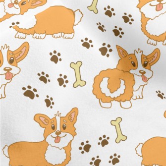 Curly Corgi Micro Fleece
