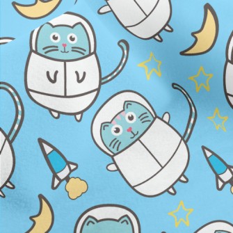 Fat Space Cat Micro Fleece