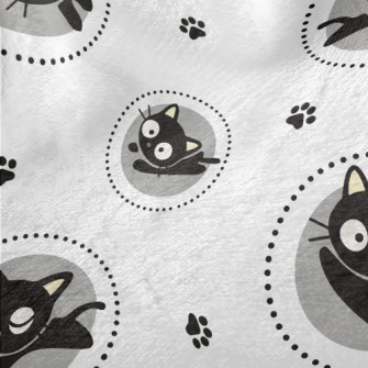 Big-eyed Black Cat Minky