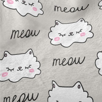 Shy Cat With Closed Eyes Minky