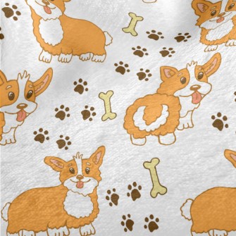 Curly Corgi Minky