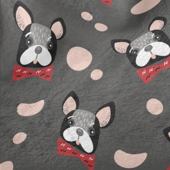 French Bulldog With Bow Tie Minky
