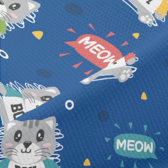 Sports Little Gray Cat Piqué