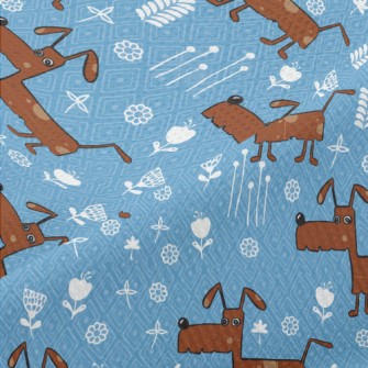 Cartoon Style Puppy Piqué