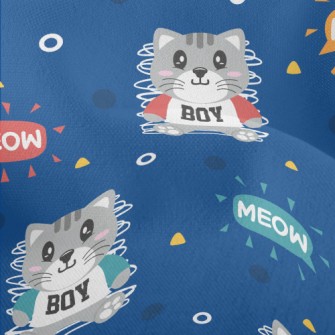 Sports Little Gray Cat Lightweight Performance Linen