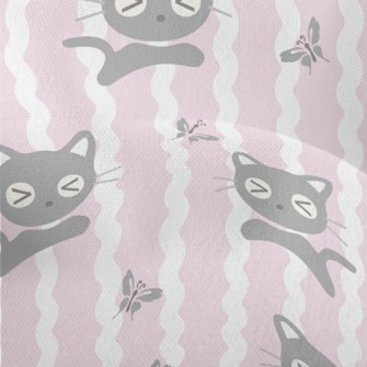 Surprised Expression Cat Lightweight Performance Linen