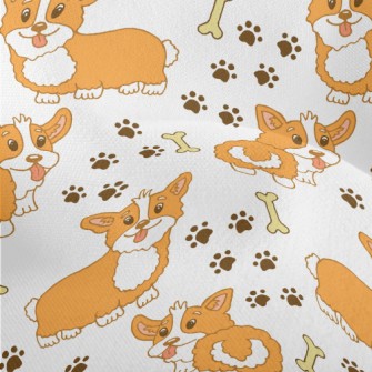 Curly Corgi Lightweight Performance Linen