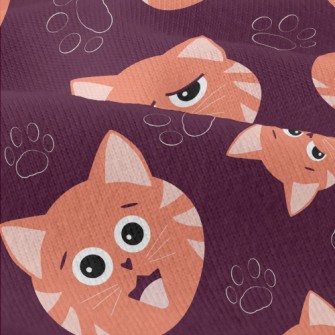 Orange Striped Cat Modern Jersey