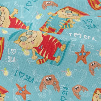 Relaxing Holiday Cat Modern Jersey