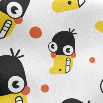 Funny Little Black Duck Jersey Backed Fleece