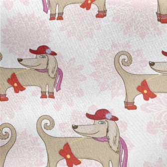 Noble Dachshund Jersey Backed Fleece