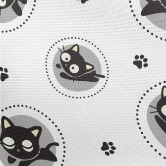 Big-eyed Black Cat Pongee