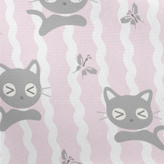 Surprised Expression Cat Pongee