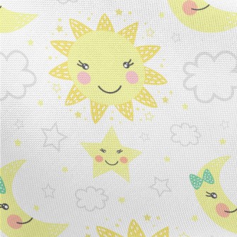 Q Version Moon, Stars And Sun Pongee