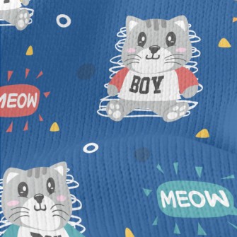 Sports Little Gray Cat Stretch Jersey