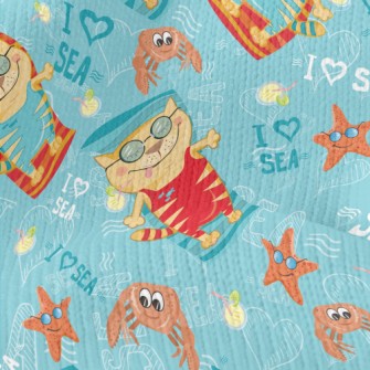 Relaxing Holiday Cat Stretch Jersey