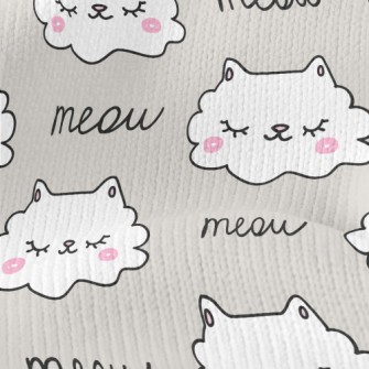 Shy Cat With Closed Eyes Stretch Jersey