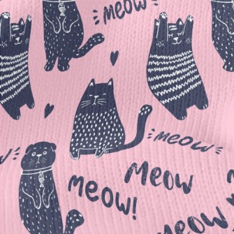 Cat With Changing Expressions Stretch Jersey